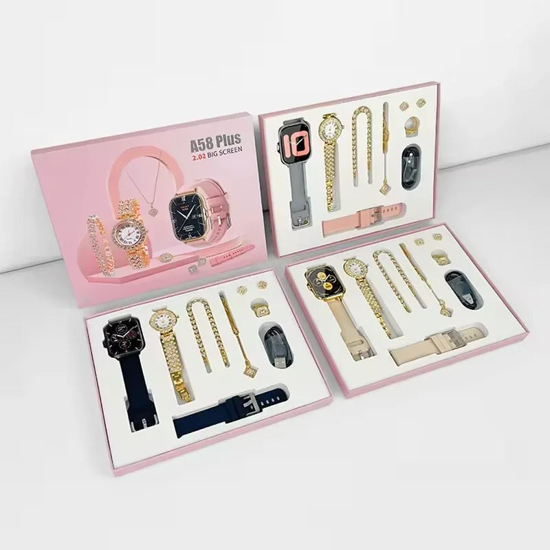 A58 Ladies Smart Watch – Stylish Couple Smartwatch for Fitness & Daily Use