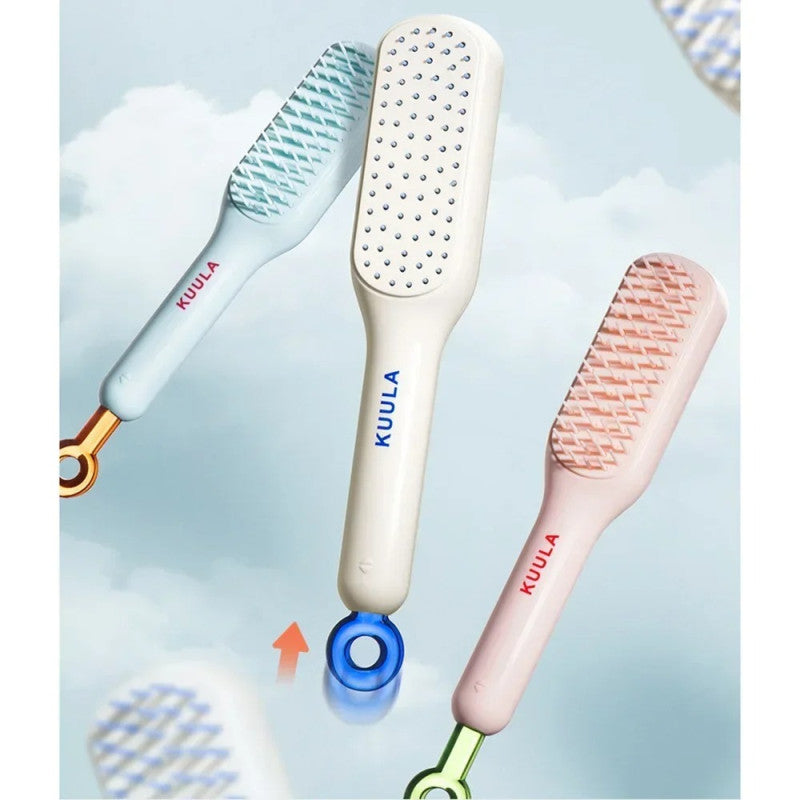 Self Cleaning Hair Brush – One Click Hair Removal