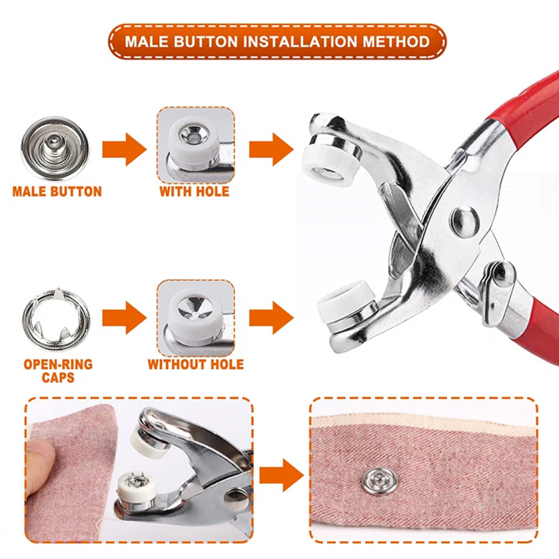 Snap Button Plier Set