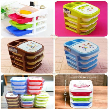 3-Tier Rainbow Storage Organizer Box