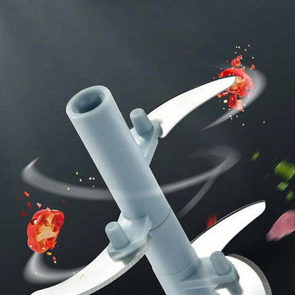 5 Blade Manual Food Chopper – Vegetable & Fruit Cutter