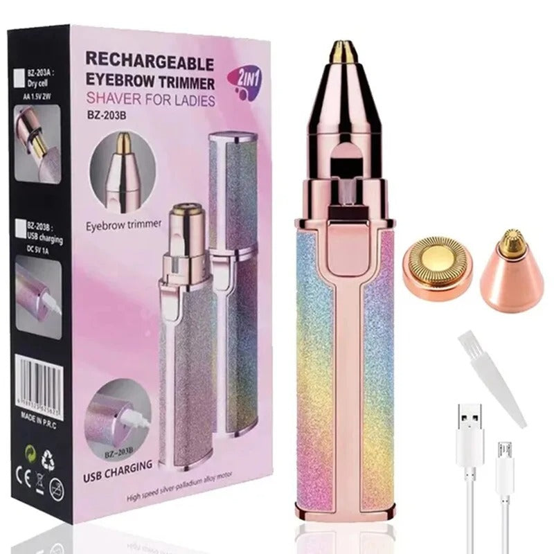 Eyebrow Shaping & Upper-Lip Hair Removal Machine | 2 in 1 Eyebrow and Upper Lip Trimmer