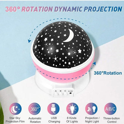 Star Master Dream Rotating Projector | Galaxy Star Night Light for Room Decor