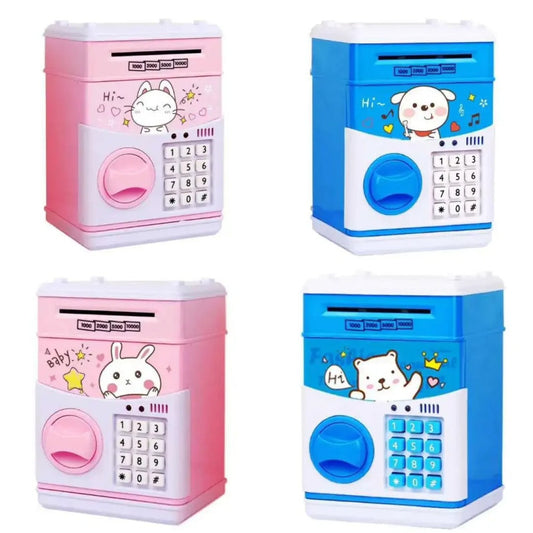 Kids Gift Cartoon Password Piggy Bank Atm