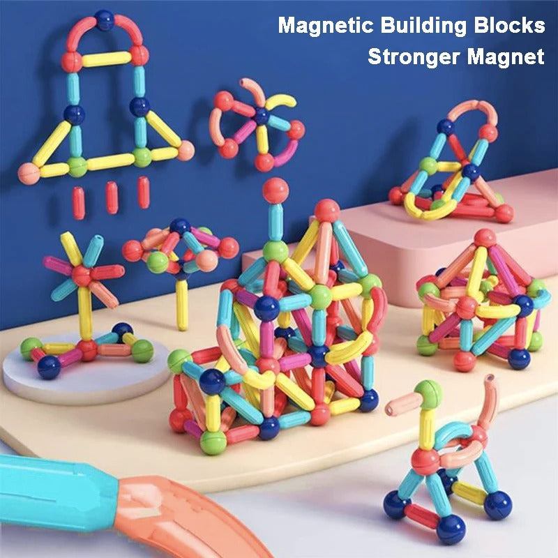 Magnetic Toys 25-Pcs Set – Creative Building Blocks for Kids Learning & Sensory Play