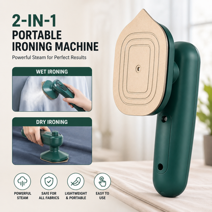 2-in-1 Mini Portable Steam Iron