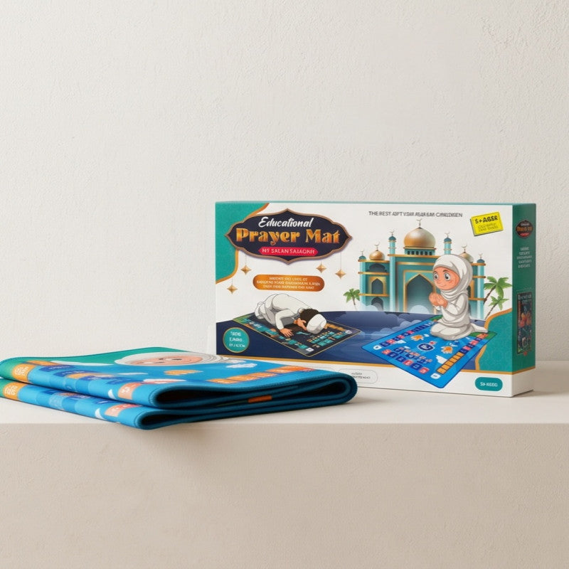 Kids Educational Prayer Mat Namaz Learning Janamaz for Children