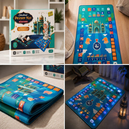 Kids Educational Prayer Mat Namaz Learning Janamaz for Children