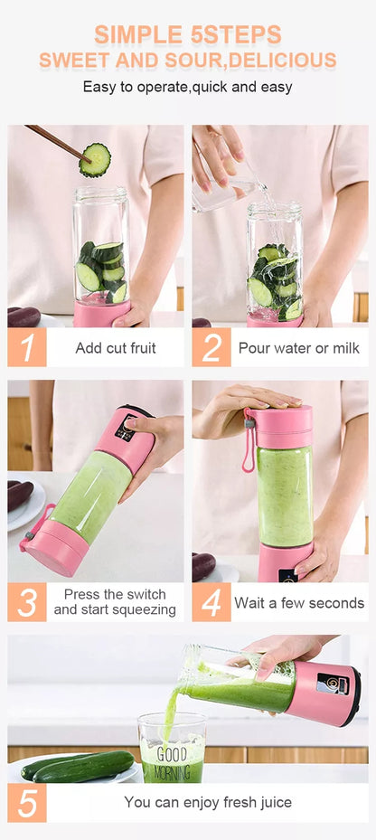 Portable USB Rechargeable Juicer Blender