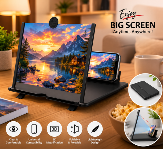 F3 3D Phone Screen Magnifier – Foldable HD Video Amplifier