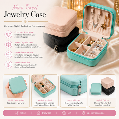 Mini Travel Jewelry Case