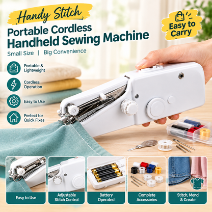 Handy Stitch - Portable Cordless Handheld Sewing Machine