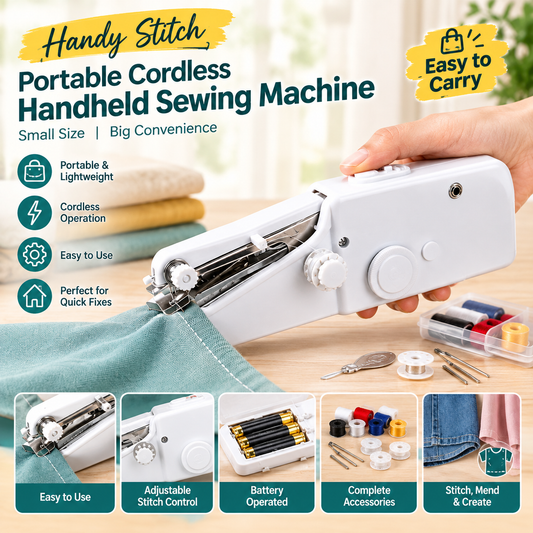 Handy Stitch - Portable Cordless Handheld Sewing Machine