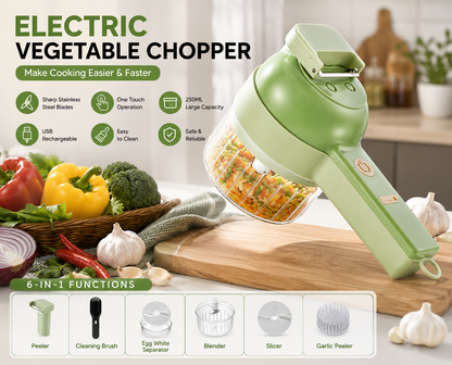 4-in-1 Rechargeable Multifunctional Electric Chopper
