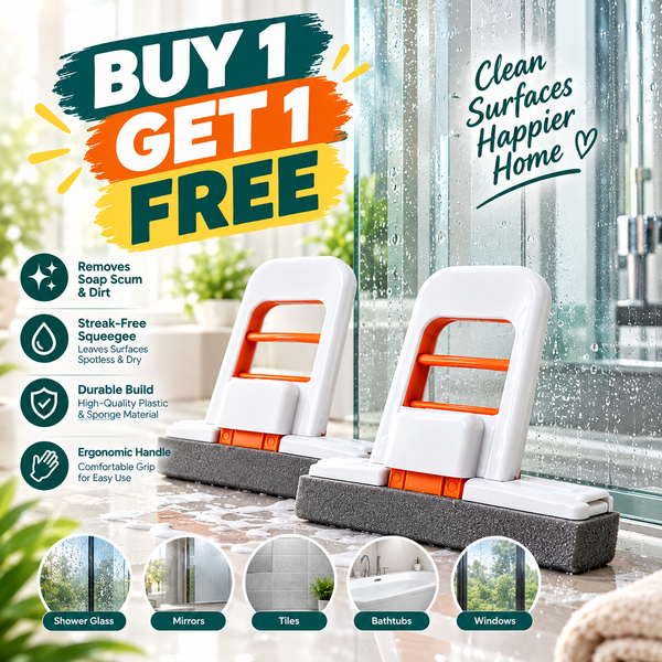 Foldable Mini Mop - Portable Self-Squeezing Wet & Dry Cleaning Mop