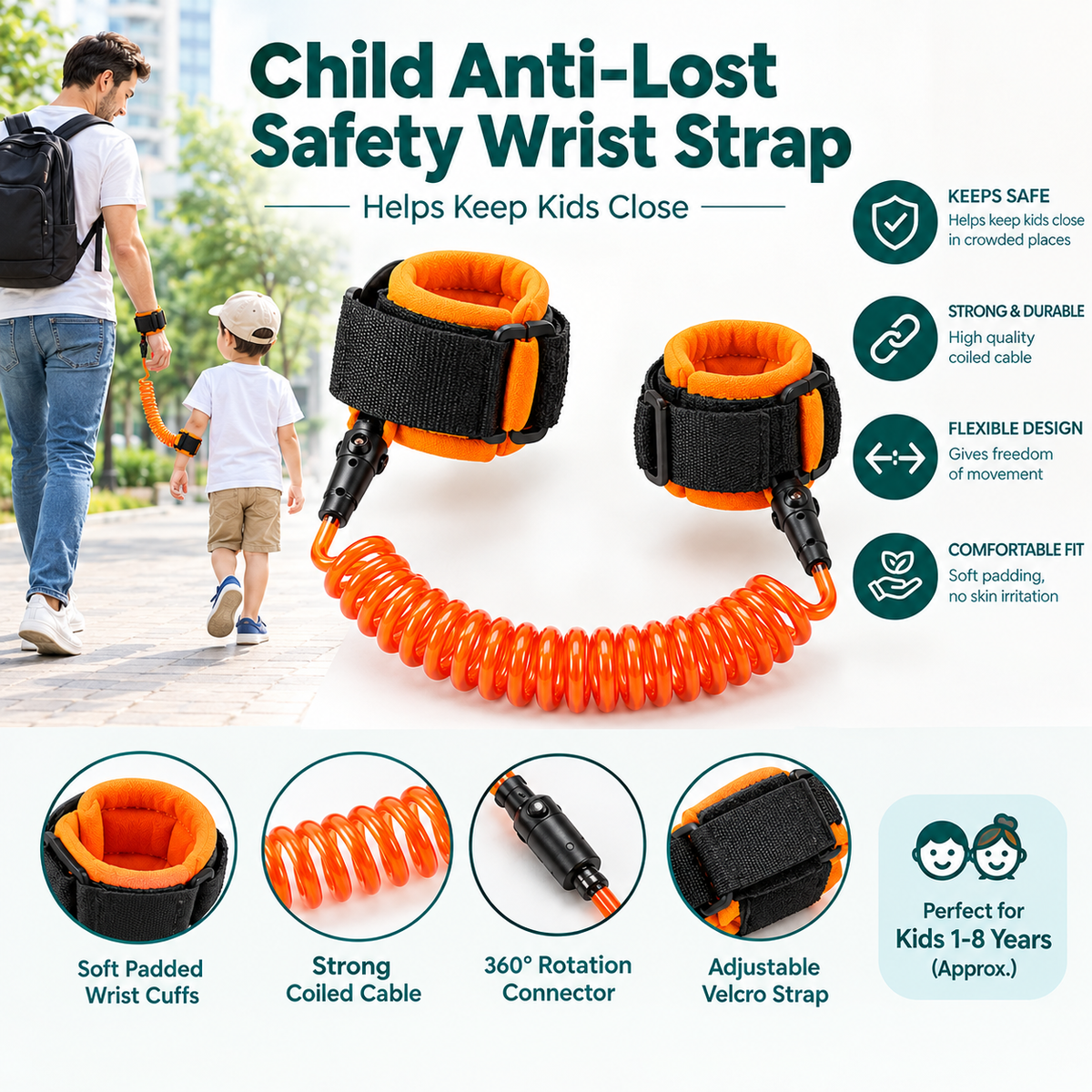 Child Anti-Lost Safety Strap for Kids