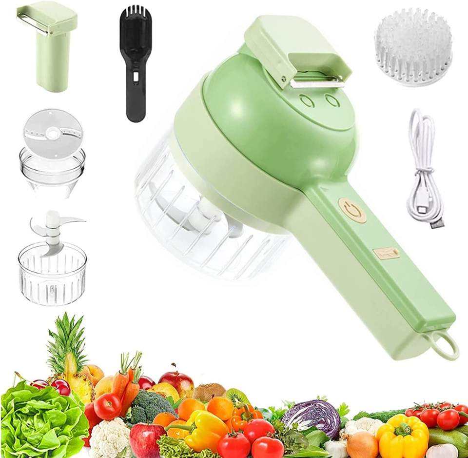 4-in-1 Rechargeable Multifunctional Electric Chopper