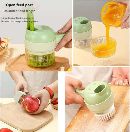 4-in-1 Rechargeable Multifunctional Electric Chopper