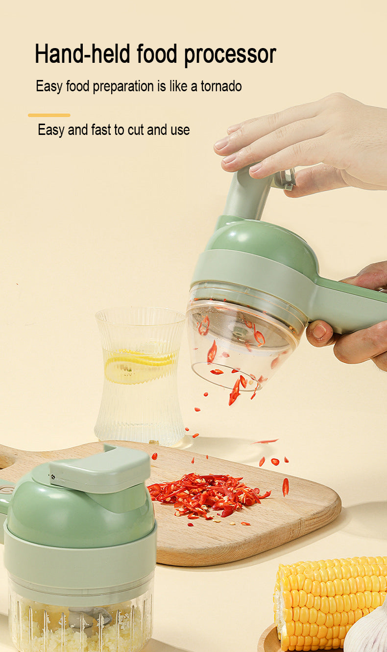 4-in-1 Rechargeable Multifunctional Electric Chopper