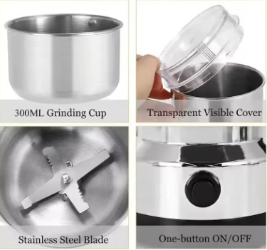 Electric Stainless Steel Coffee & Spice Grinder