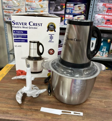 Silver Crest 3L Electric Chopper – 4 Blades Heavy Duty Meat & Vegetable Chopper