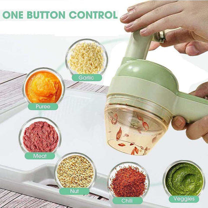 4-in-1 Rechargeable Multifunctional Electric Chopper