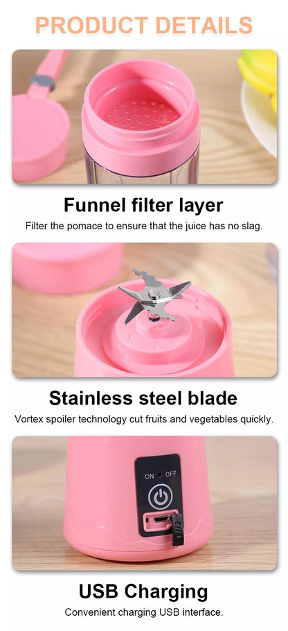 Portable USB Rechargeable Juicer Blender