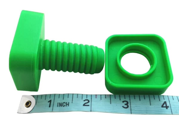 Jumbo Plastic Nuts & Bolts – 24 Pieces