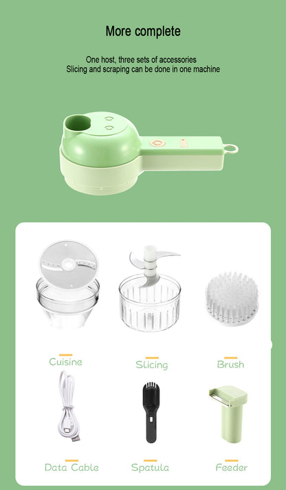 4-in-1 Rechargeable Multifunctional Electric Chopper
